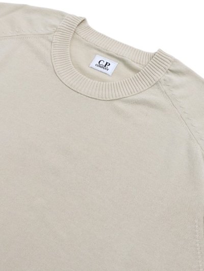 画像3: 【送料無料】C.P.COMPANY COTTON CREPE CREWNECK LENS SWEATER FROZEN DEW