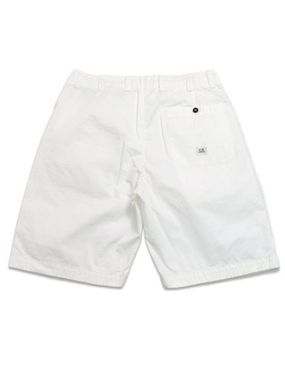 画像2: 【送料無料】C.P.COMPANY BERMUDA BERMUDA IN CTN GABARDINE GAUZE WHITE