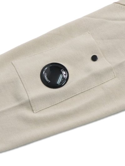 画像6: 【送料無料】C.P.COMPANY COTTON CREPE CREWNECK LENS SWEATER FROZEN DEW