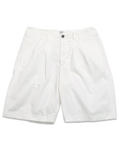 画像1: 【送料無料】C.P.COMPANY BERMUDA BERMUDA IN CTN GABARDINE GAUZE WHITE
