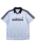 ADIDAS ARCHIVE COLLAR ENGINEERED JERSEY-CRYSTAL SKY