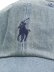 画像6: 【送料無料】POLO RALPH LAUREN DENIM BALL CAP LIGHT WASH DENIM (6)