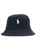 【送料無料】POLO RALPH LAUREN LOFT LOGO BUCKET HAT POLO BLACK