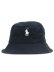 画像1: 【送料無料】POLO RALPH LAUREN LOFT LOGO BUCKET HAT POLO BLACK (1)
