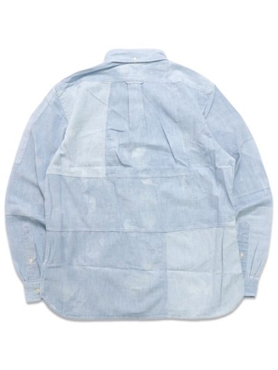 画像2: 【SALE】【送料無料】POLO RALPH LAUREN PATCHWORK PIECED CHAMBRAY LS SHIRT