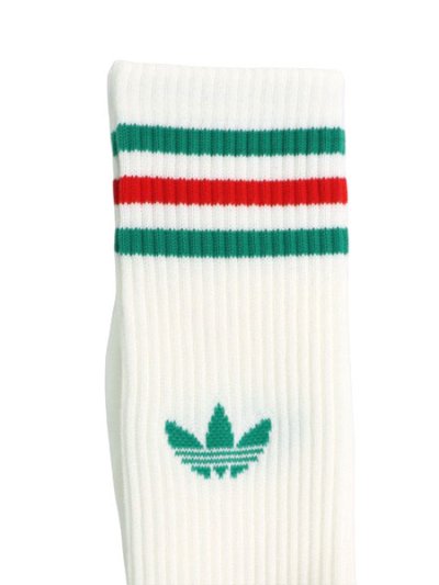 画像4: ADIDAS 3 STRIPES HIGH CREW SOCKS 3 PAIRS-OFF WHITE