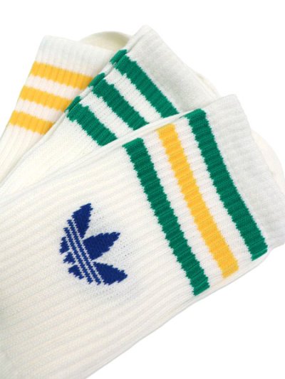 画像3: ADIDAS 3 STRIPES CREW SOCKS 3 PAIRS-OFF WHITE