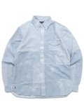 【SALE】【送料無料】POLO RALPH LAUREN PATCHWORK PIECED CHAMBRAY LS SHIRT