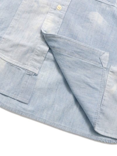 画像5: 【SALE】【送料無料】POLO RALPH LAUREN PATCHWORK PIECED CHAMBRAY LS SHIRT
