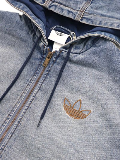画像3: 【送料無料】ADIDAS DENIM PADDED JACKET-INDIGO DENIM