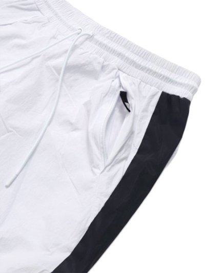 画像3: 【送料無料】PRO CLUB FULL COURT WINDBREAKER PANTS WHITE/BLACK