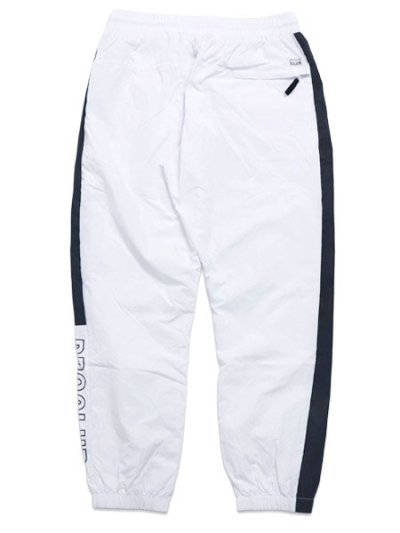 画像2: 【送料無料】PRO CLUB FULL COURT WINDBREAKER PANTS WHITE/BLACK