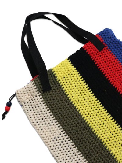 画像3: 【送料無料】WHIMSY SOCKS CROCHET KNIT BAG MULTI