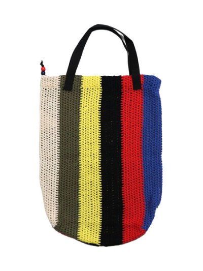 画像2: 【送料無料】WHIMSY SOCKS CROCHET KNIT BAG MULTI