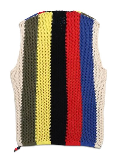 画像2: 【送料無料】WHIMSY SOCKS CROCHET KNIT VEST MULTI