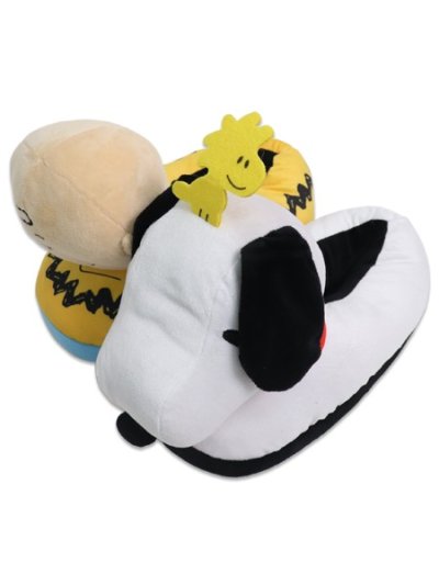 画像1: ODD SOX PEANUTS CHARLIE BROWN AND SNOOPY 3D SLIPPERS
