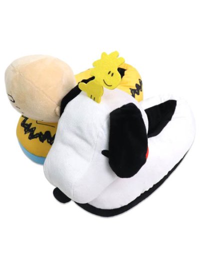 画像1: ODD SOX PEANUTS CHARLIE BROWN AND SNOOPY 3D SLIPPERS