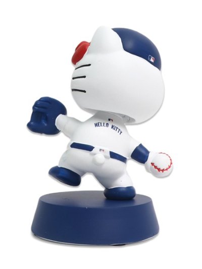 画像2: 【送料無料】FOCO HELLO KITTY PITCHING BOBBLEHEAD DODGERS