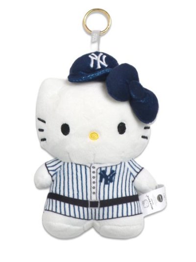 画像1: FOCO HELLO KITTY PLUSH BACKPACK CLIP YANKEES