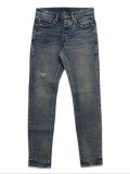 【送料無料】PURPLE BRAND P001 SKINNY VINTAGE MECHANIC DIRTY MID INDIGO
