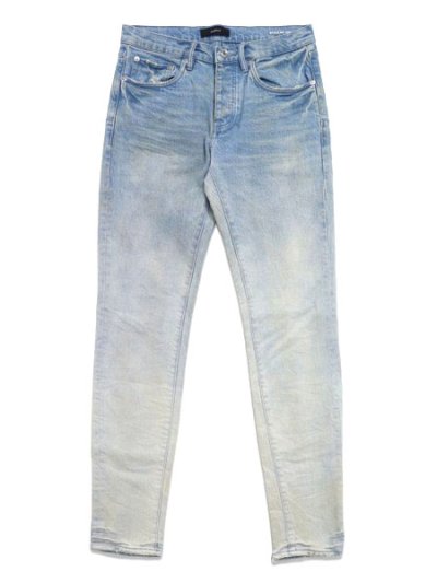 画像1: 【送料無料】PURPLE BRAND P001 SKINNY RHONE FADE LIGHT INDIGO