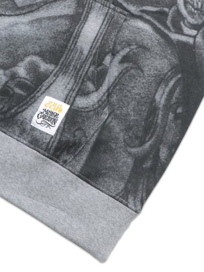 画像3: 【送料無料】PRO CLUB MISTER CARTOON TATTOO PULLOVER HOODIE HEATHER GREY