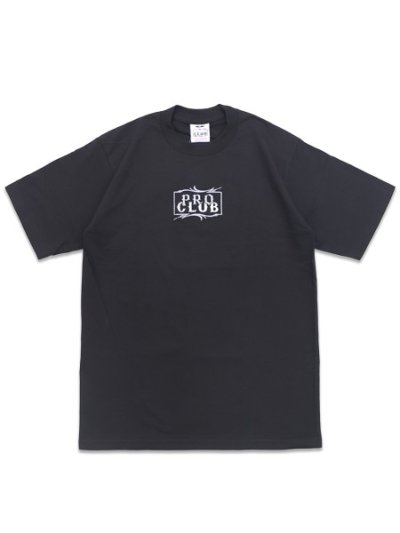 画像1: PRO CLUB MISTER CARTOON BOX LOGO TEE BLACK