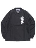 【送料無料】PRO CLUB MISTER CARTOON LOVE BIRDS COACH JACKET BLACK