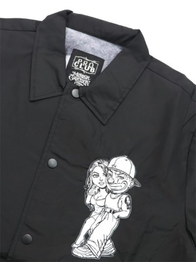 画像3: 【送料無料】PRO CLUB MISTER CARTOON LOVE BIRDS COACH JACKET BLACK
