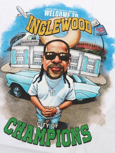 画像3: PRO CLUB MACK 10 INGLEWOOD CITY OF CHAMPIONS TEE WHITE