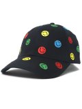 MARKET SMILEY ALLOVER DAD HAT BLACK