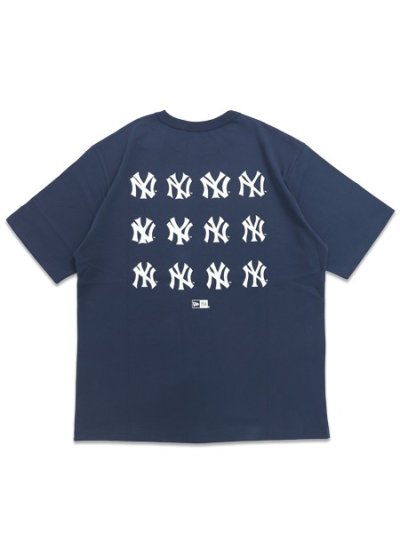画像1: NEW ERA S/S TEE WASHED COTTON TEE COOPERSTOWN YANKEES NAVY
