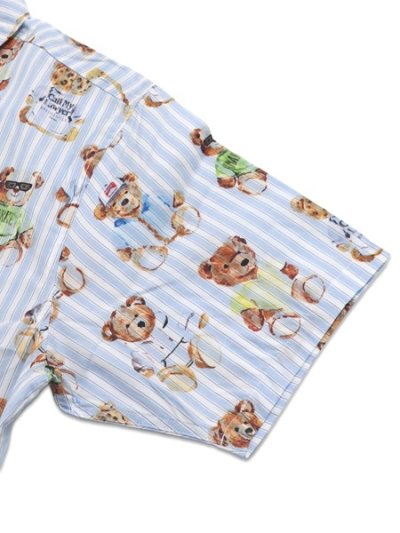 画像5: 【送料無料】MARKET TEDDY STRIPED SS WOVEN SHIRT MULTI