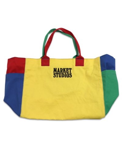 画像2: 【送料無料】MARKET SMILEY COLORBLOCK TOTE BAG MULTI