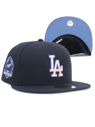画像1: NEW ERA 59FIFTY YOZAKURA DODGERS NAVY