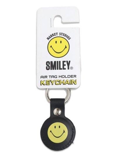 画像1: MARKET SMILEY AIRTAG HOLDER KEYCHAIN