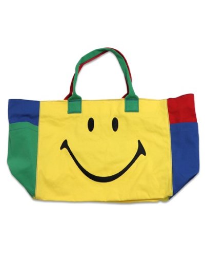 画像1: 【送料無料】MARKET SMILEY COLORBLOCK TOTE BAG MULTI