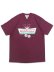 画像1: RECOGNIZE DONUT HOLE TEE BURGUNDY (1)