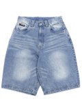 【送料無料】FUBU DENIM BUGGY SHORTS L.BLUE