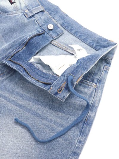 画像4: 【送料無料】FUBU DENIM BUGGY SHORTS L.BLUE