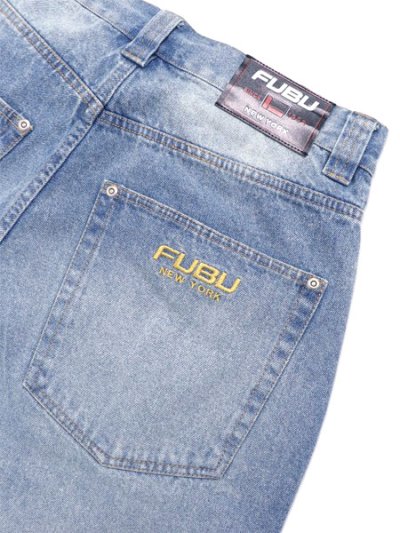 画像5: 【送料無料】FUBU DENIM BUGGY SHORTS L.BLUE