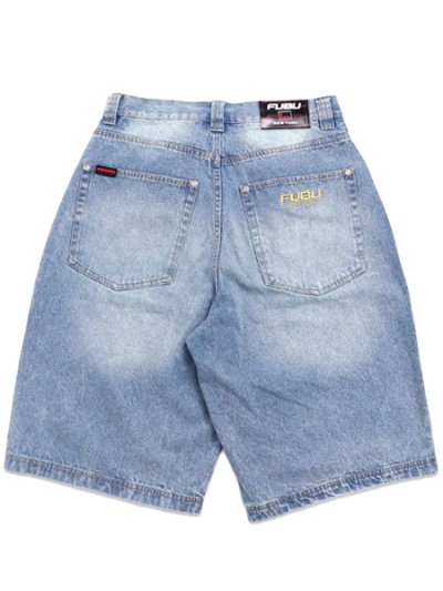 画像2: 【送料無料】FUBU DENIM BUGGY SHORTS L.BLUE
