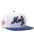 NIKE COOPERSTOWN DF PRO STRUCTURED SQUARE BILL CAP NYM 89 WH/RBL