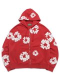 【送料無料】DENIM TEARS COTTON WREATH ZIP HOODIE RED