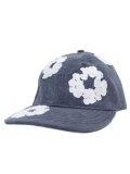 【送料無料】DENIM TEARS CW GARMENT DYED CAP NAVY