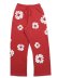 画像1: 【送料無料】DENIM TEARS COTTON WREATH OPEN HEM SWEATPANTS RED (1)