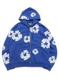 【送料無料】DENIM TEARS COTTON WREATH ZIP HOODIE BLUE