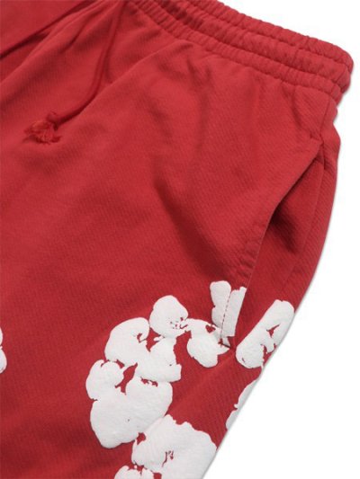 画像3: 【送料無料】DENIM TEARS COTTON WREATH OPEN HEM SWEATPANTS RED