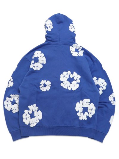 画像2: 【送料無料】DENIM TEARS COTTON WREATH ZIP HOODIE BLUE