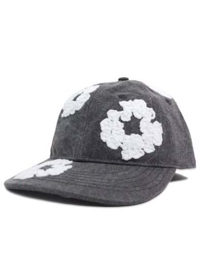 画像1: 【送料無料】DENIM TEARS CW GARMENT DYED CAP BLACK